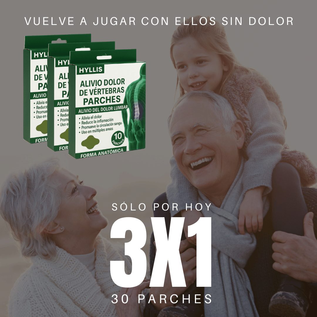 PACK MENSUAL 30 PARCHES · Alivio lumbar todo el mes!