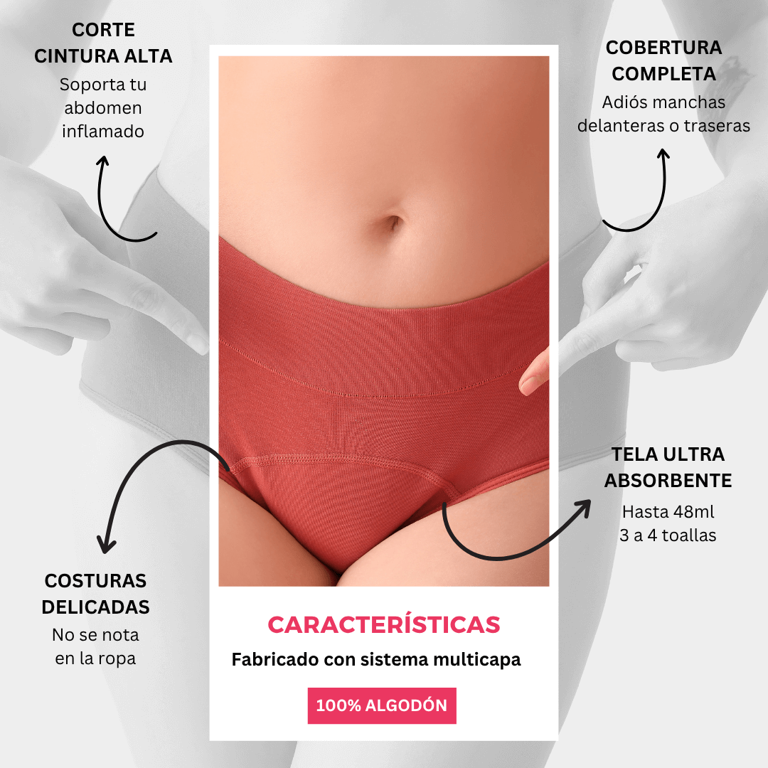 ¡Siéntete Segura Siempre! CALZÓN MENSTRUAL REUTILIZABLE™️ Pack 2x1