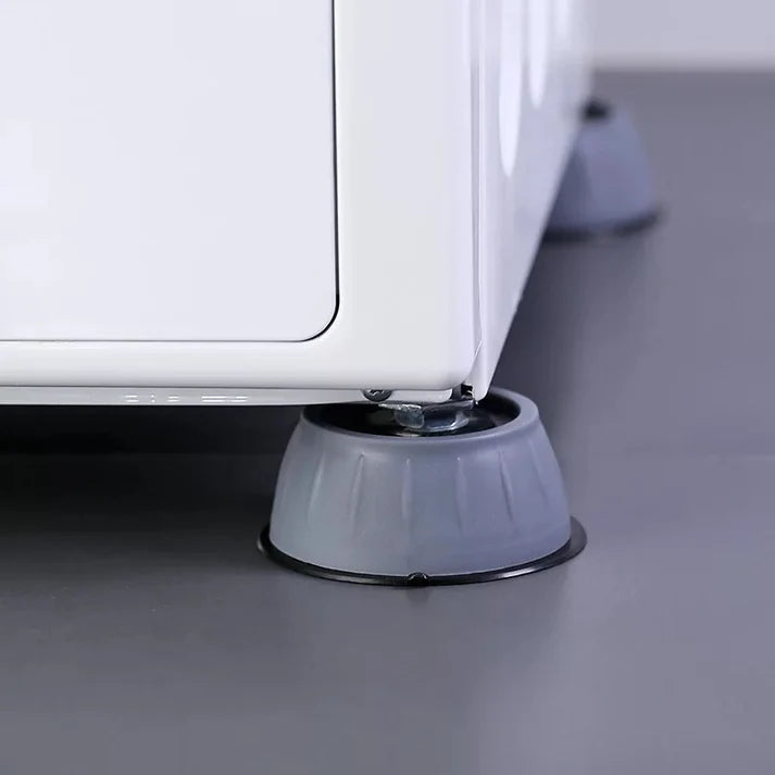 AntiVibraPRO™ · 4 Soportes Antivibración · Dile adiós al Ruido de la Lavadora