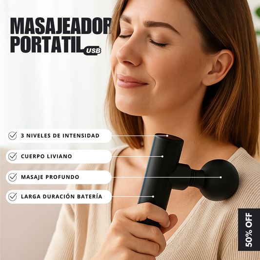 MASAJEADOR PORTÁTIL “Relájate donde sea"