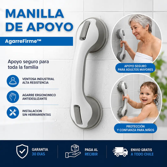AgarreFirme™ · Manilla de Apoyo · Sin Depender de Nadie