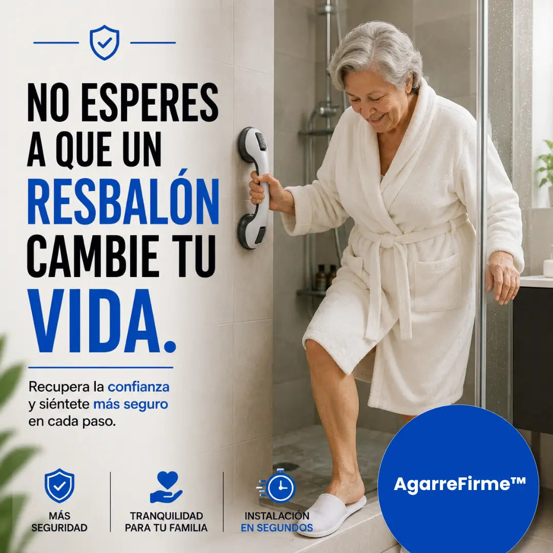 AgarreFirme™ · Manilla de Apoyo · Sin Depender de Nadie