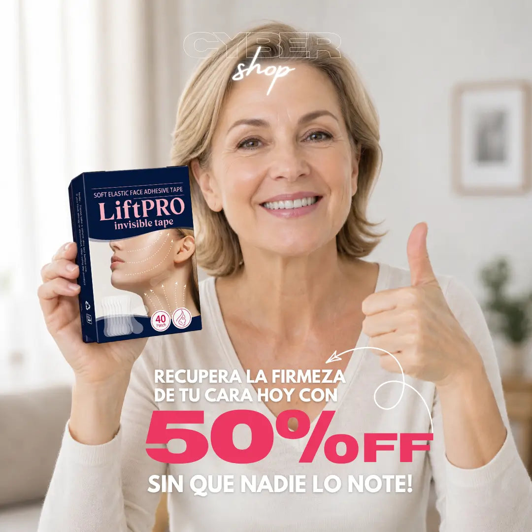 LiftPRO™ 40 Parches Faciales Invisibles · Define tu contorno en segundos