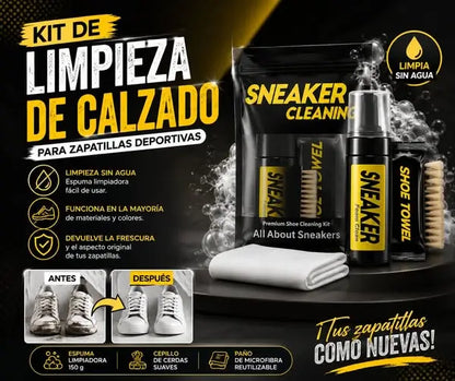 Kit ShoeClean™ · Espuma Limpiadora Sin Agua, Sin Dañar