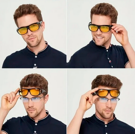 PROTEGE TUS OJOS DÍA Y NOCHE CON GAFAS HD 2x1