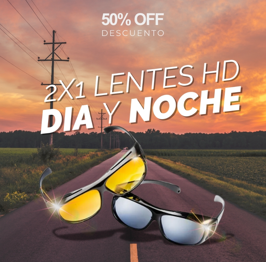 PROTEGE TUS OJOS DÍA Y NOCHE CON GAFAS HD 2x1