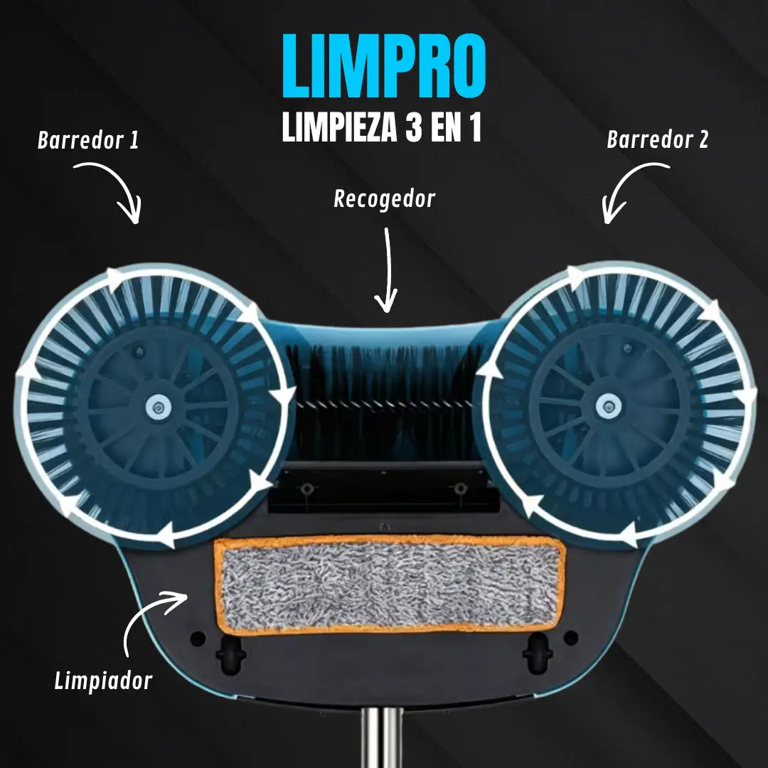 LIMPRO™ · Limpieza 3 en 1 · Reemplaza todo lo que usas hoy