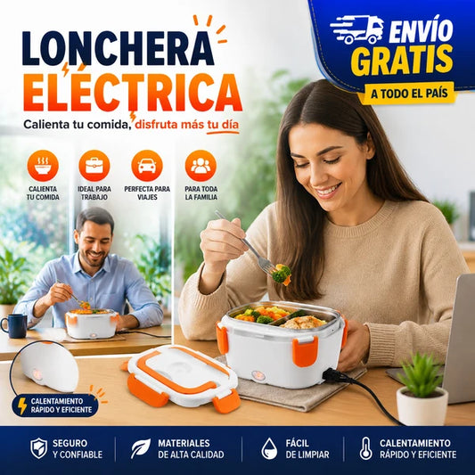 LonchePro™ · Lonchera Eléctrica Portátil · Nunca Más Comida Fría