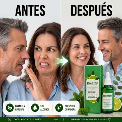 BreatifyPRO™ · Gotas para el mal aliento · Ríe sin vergüenza