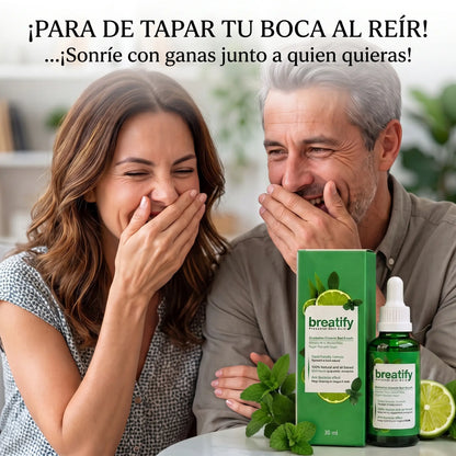 BreatifyPRO™ · Gotas para el mal aliento · Ríe sin vergüenza
