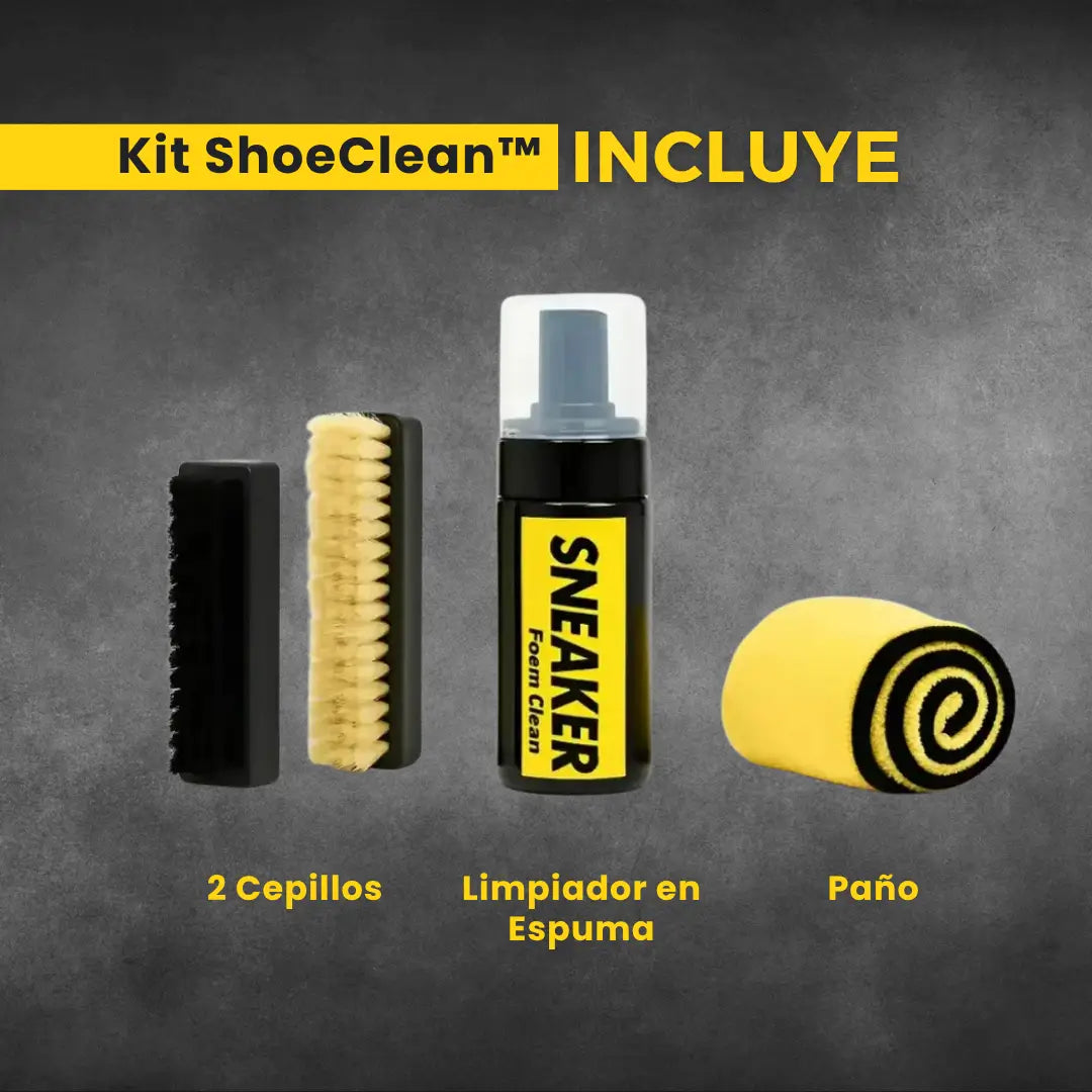 Kit ShoeClean™ · Espuma Limpiadora Sin Agua, Sin Dañar