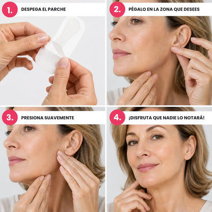 LiftPRO™ 40 Parches Faciales Invisibles · Define tu contorno en segundos