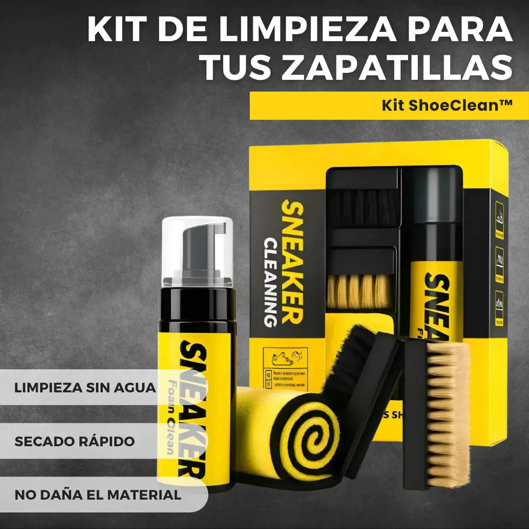 Kit ShoeClean™ · Espuma Limpiadora Sin Agua, Sin Dañar