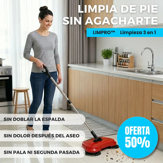 LIMPRO™ · Limpieza 3 en 1 · Reemplaza todo lo que usas hoy