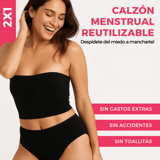 ¡Siéntete Segura Siempre! CALZÓN MENSTRUAL REUTILIZABLE™️ Pack 2x1
