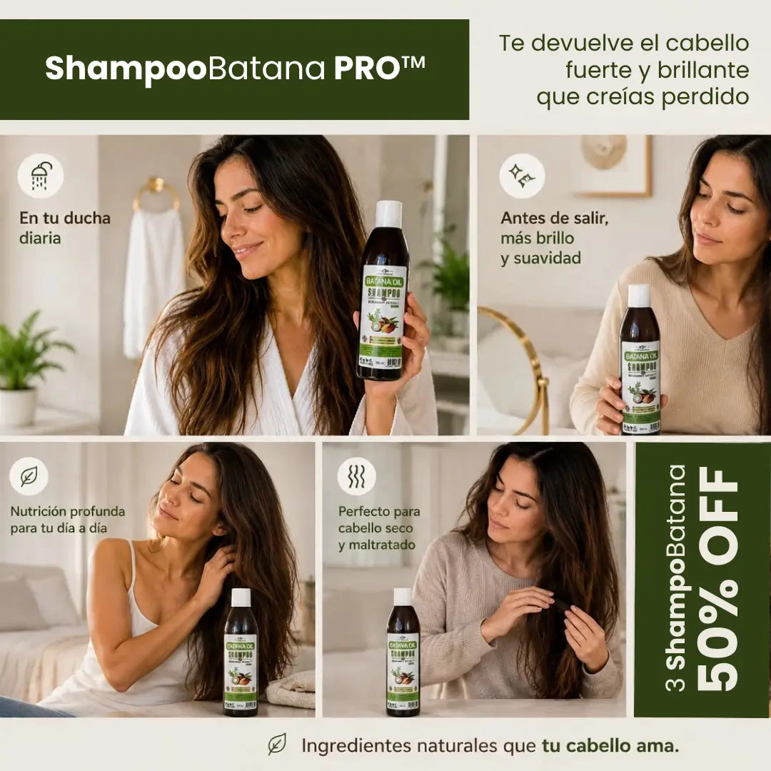 ShampooBatana PRO™ · Recupera tu cabello, vuelve a ser tú