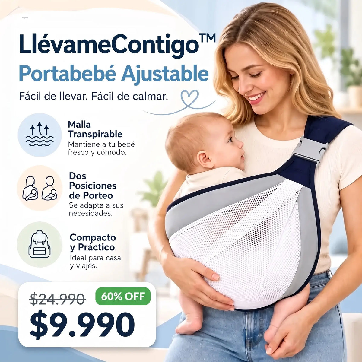 LlévameContigo™ · Portabebé Ajustable
