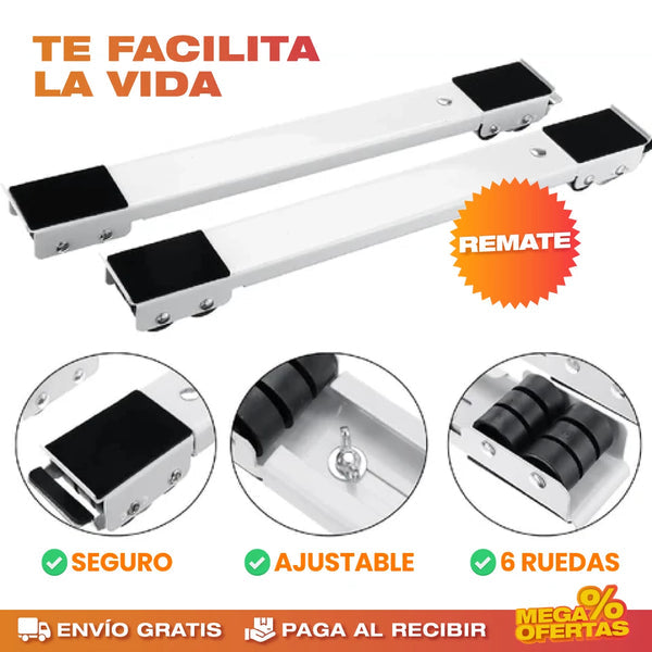 DeslizaFácil™ · Soporte Deslizante · Mueve sin Esfuerzo ni Dolor