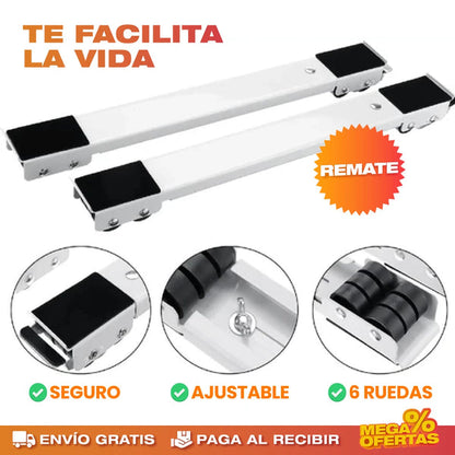 DeslizaFácil™ · Soporte Deslizante · Mueve sin Esfuerzo ni Dolor