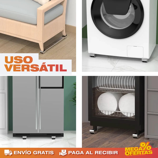 DeslizaFácil™ · Soporte Deslizante · Mueve sin Esfuerzo ni Dolor