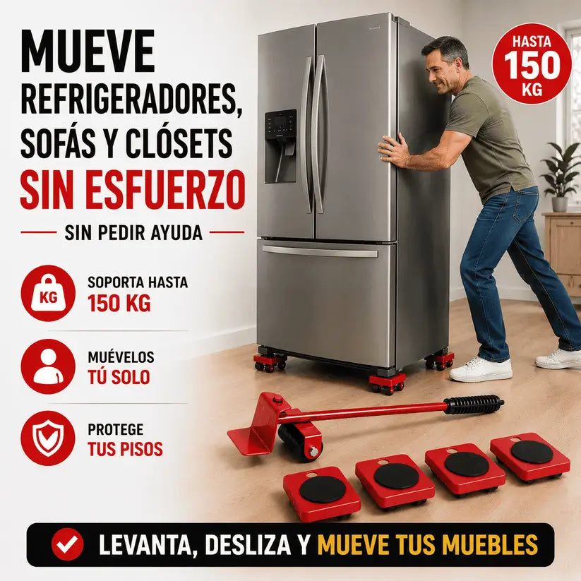 KIT Levanta Fácil™ · Mueve tus Muebles sin Ayuda!