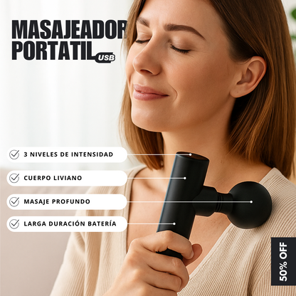 MASAJEADOR PORTÁTIL “Relájate donde sea"