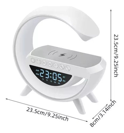LAMPARA RELOJ ALTAVOCES Y CARGADOR